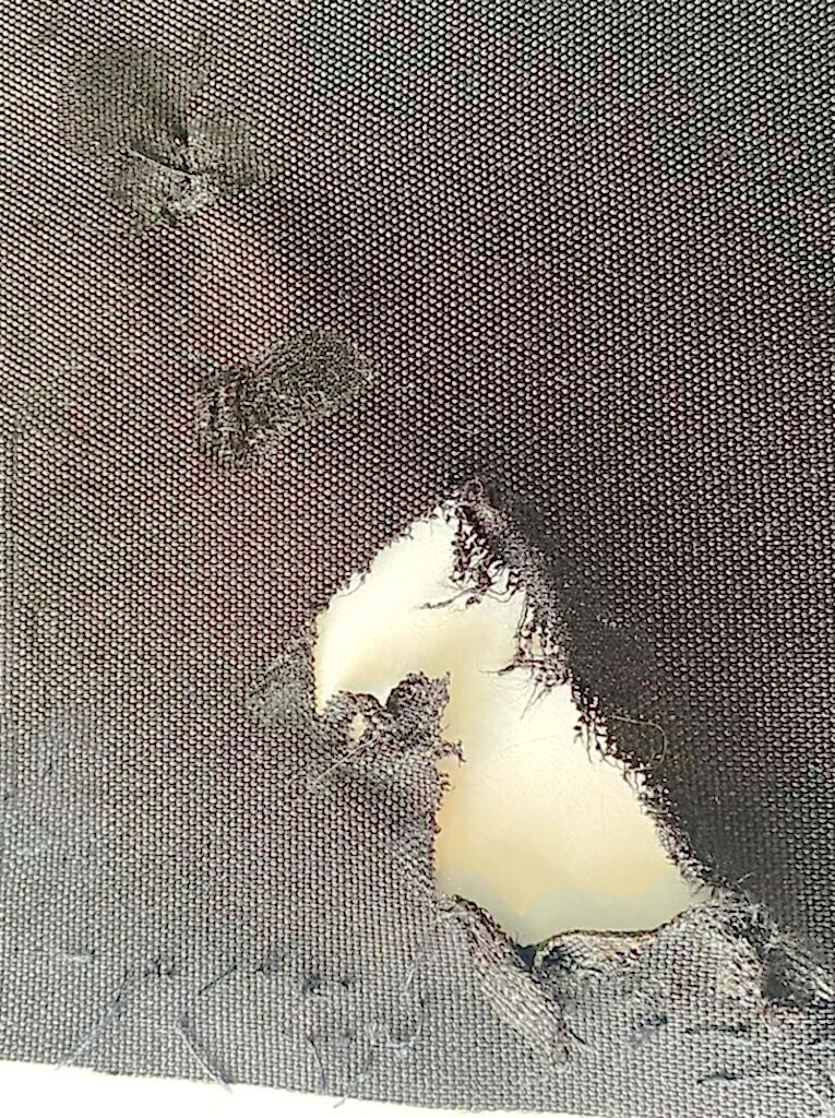 Düşme ve sürtünme sonrası motosiklet montu tadilat öncesi